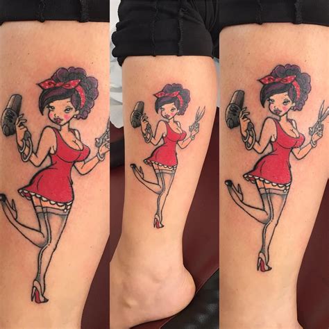 pin up tatuaggi|black pin up girl tattoo.